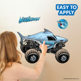 Wall Palz shark icon wall sticker adding Monster Jam flair to surfaces