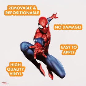 Wall Palz Spider-Man 30-inch wall decal creates a bold room focal point.