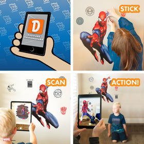 Wall Palz Spider-Man peel-and-stick application is quick and residue-free.