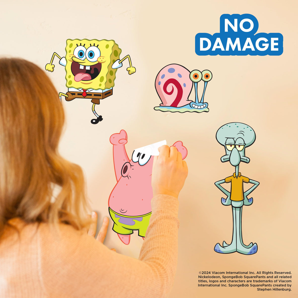 Wall Palz Squidward decal introduces bold character to play spaces.