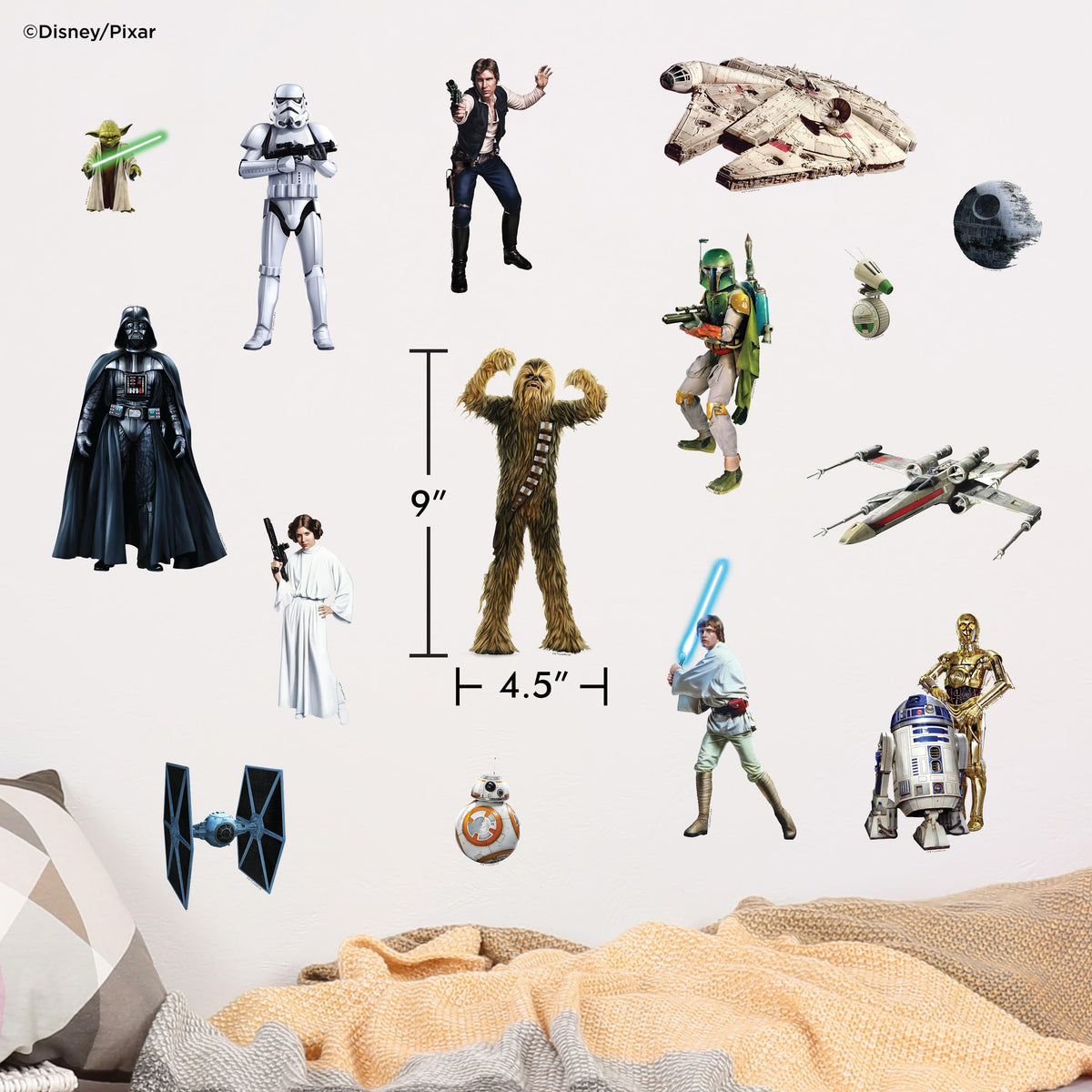 Wall Palz Star Wars X-Wing decal for action-packed room scenes