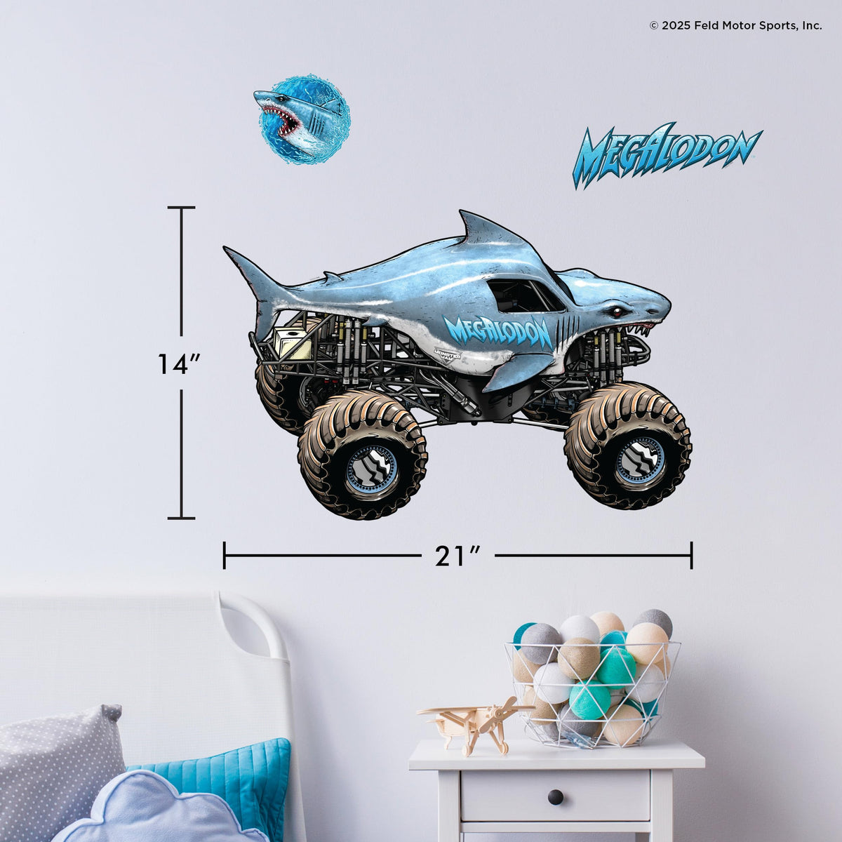 Wall Palz truck paintwork detail wall decal for dynamic room decor