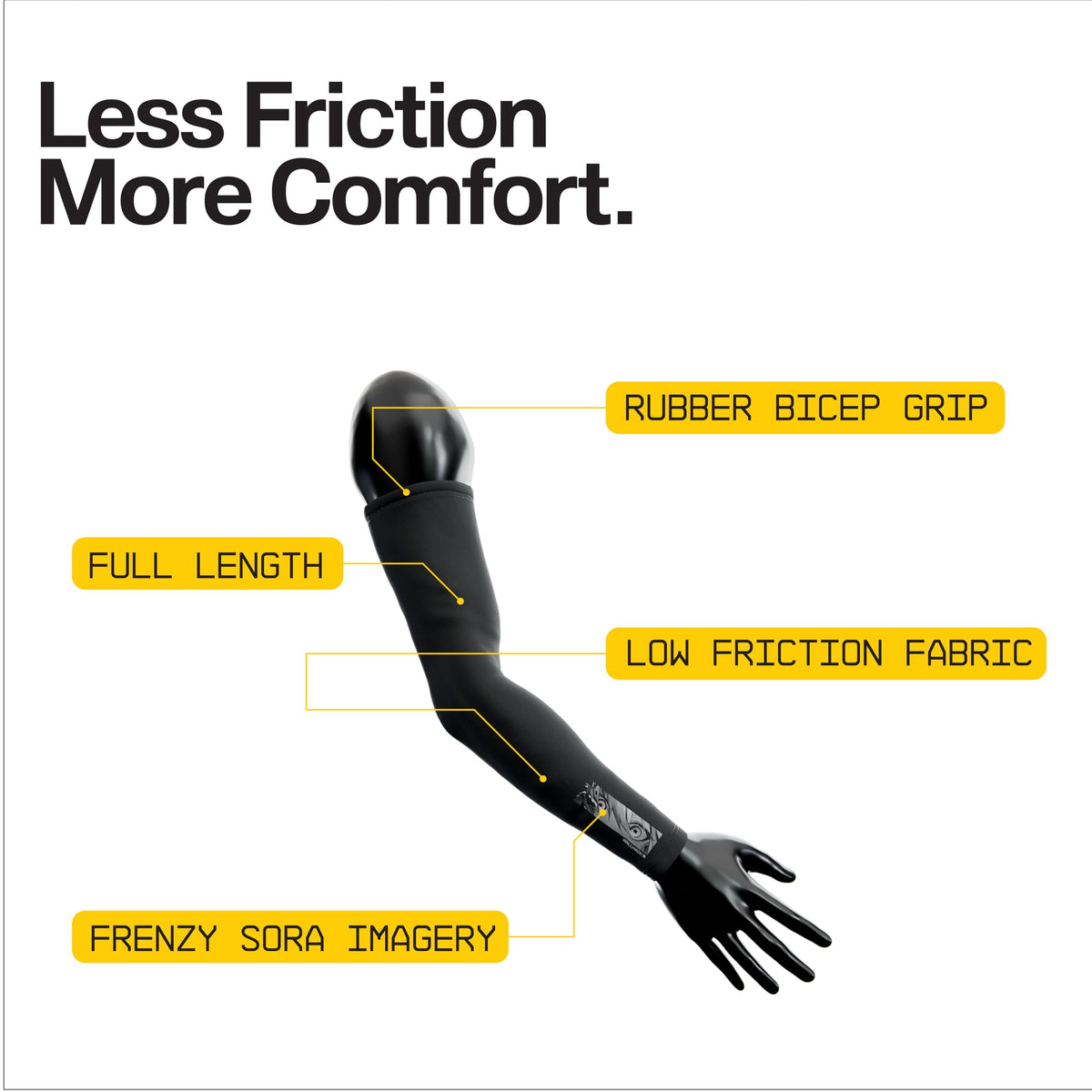 Wallhack Frenzy Sora arm sleeve seamless design for comfortable wear.