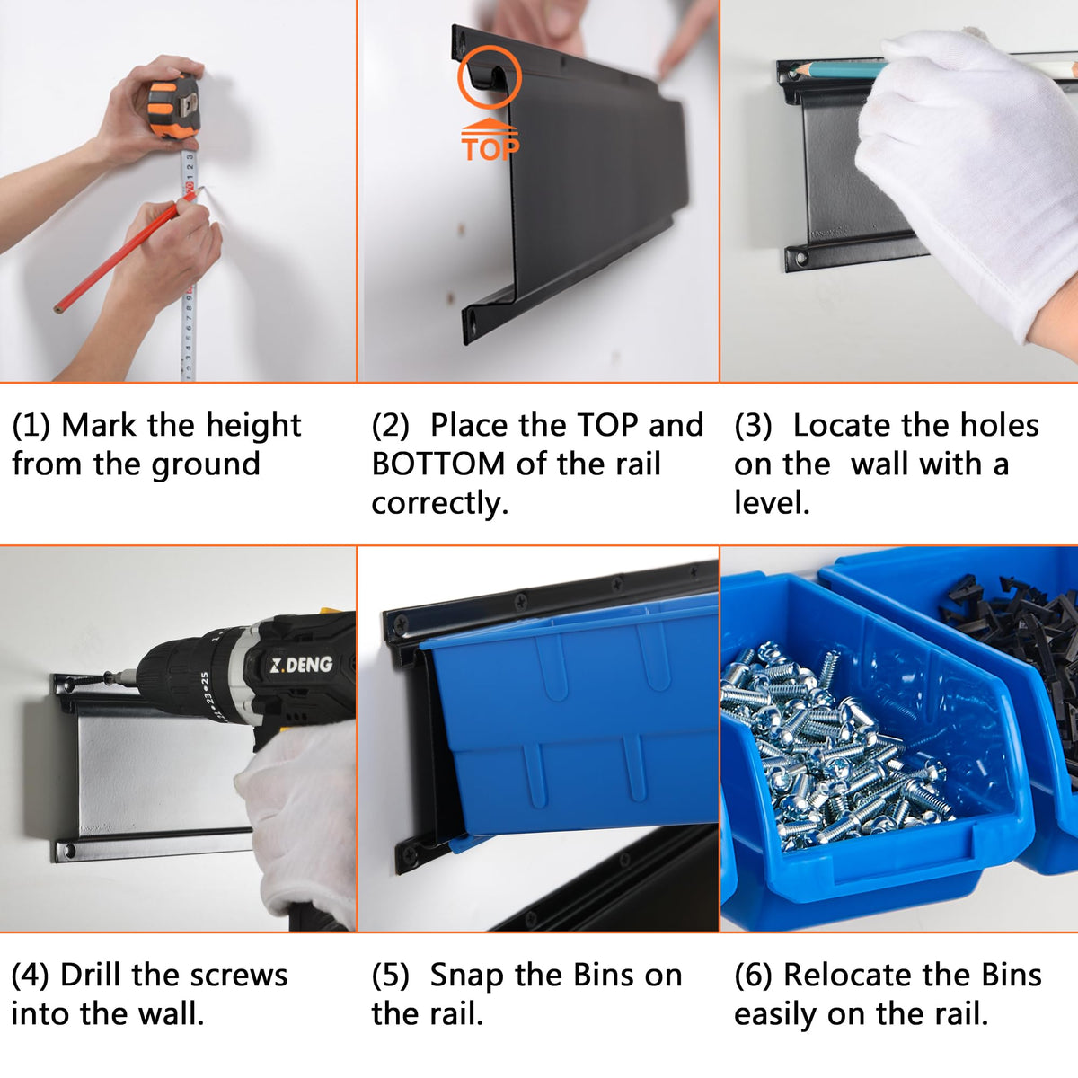 Wallmaster blue storage system keeps workshop essentials visible and accessible.