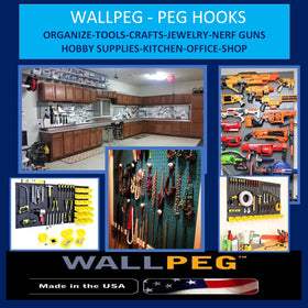 WallPeg tool storage organization keeps tools visible and accessible