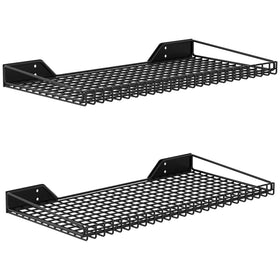 WALMANN 2-pack garage wall shelf front view saves floor space and organizes tools.