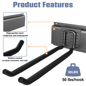 WALMANN rubber-coated hooks prevent slipping and scratches on tools