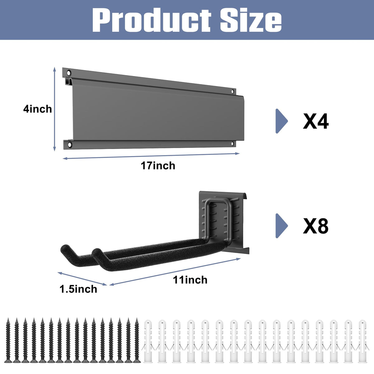 WALMANN sturdy powder-coated metal construction withstands daily garage use