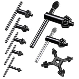 Waltool 8Pcs drill chuck key wrench set for quick bit changes.