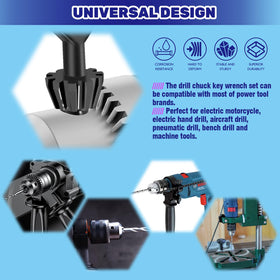 Waltool universal chuck keys work with many power tools for DIY projects.