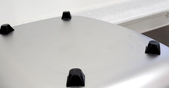 WANANG dishpan anti-slip rubber base keeps it stable.