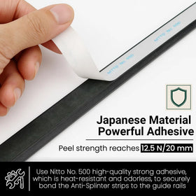 Wangenbro zero-splinter cutting performance minimizes tear-out for clean edges.