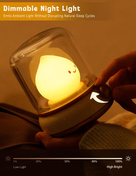 WANIDEA Cute Chibi Flame Lamp nursery scene for gentle bedtime