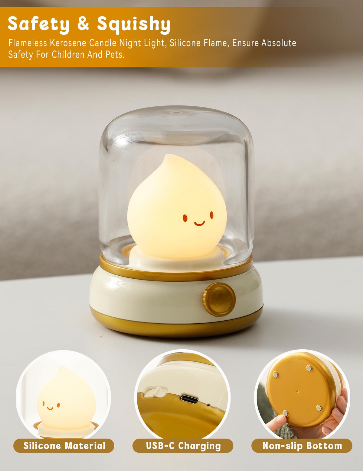 WANIDEA kids bedroom night light adds cozy glow and decor