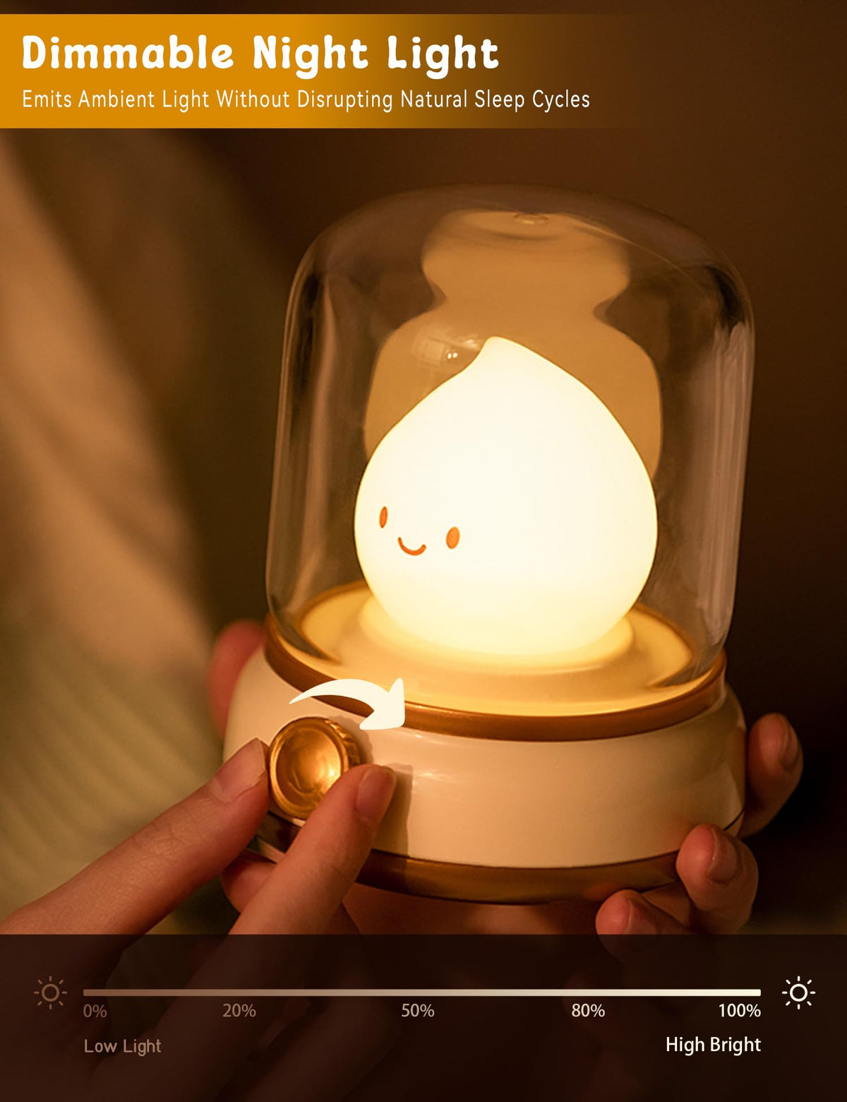WANIDEA silicone flame design keeps kids safe while lighting nurseries