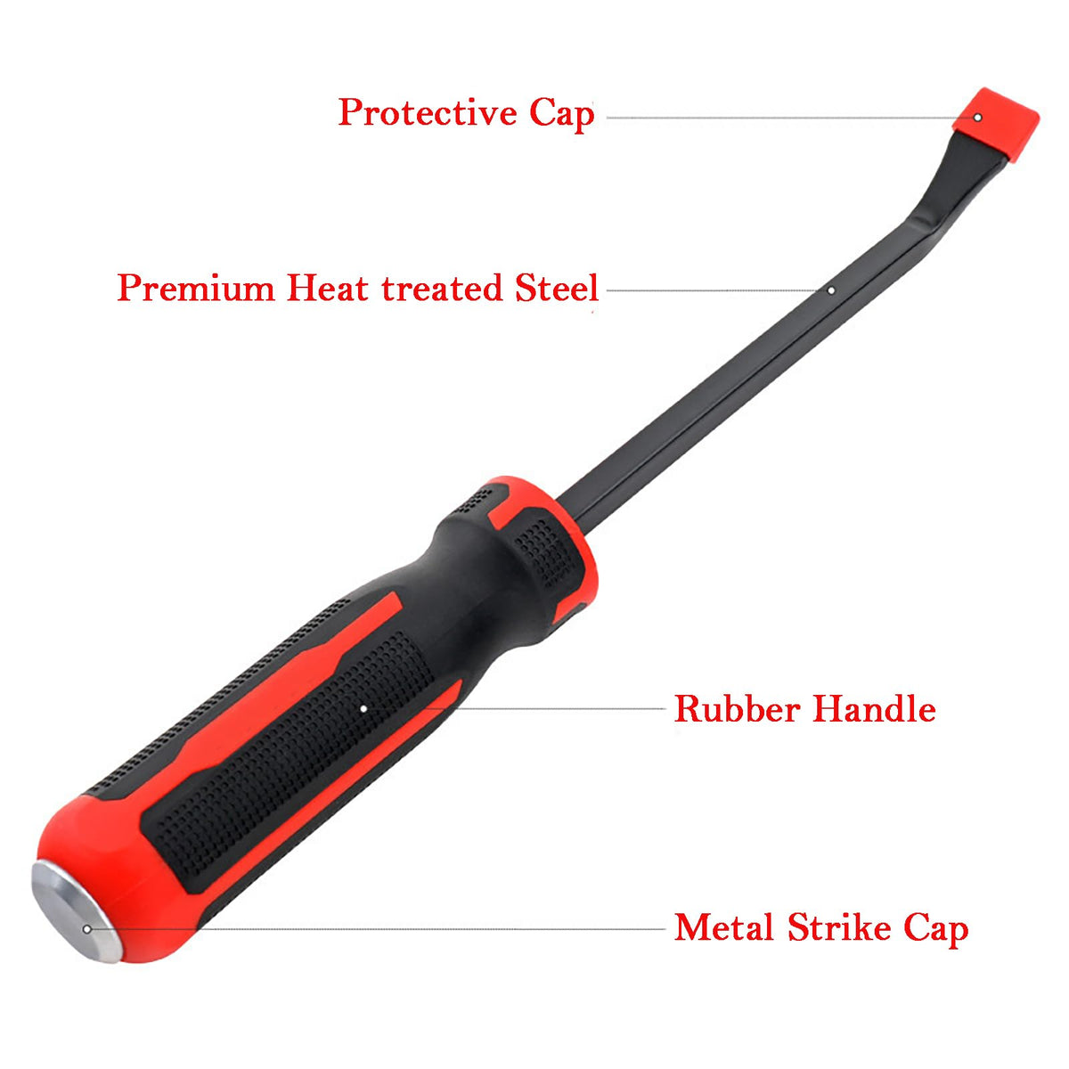 Wanlvkang pry bar featuring a hammer-ready metal cap for direct impact