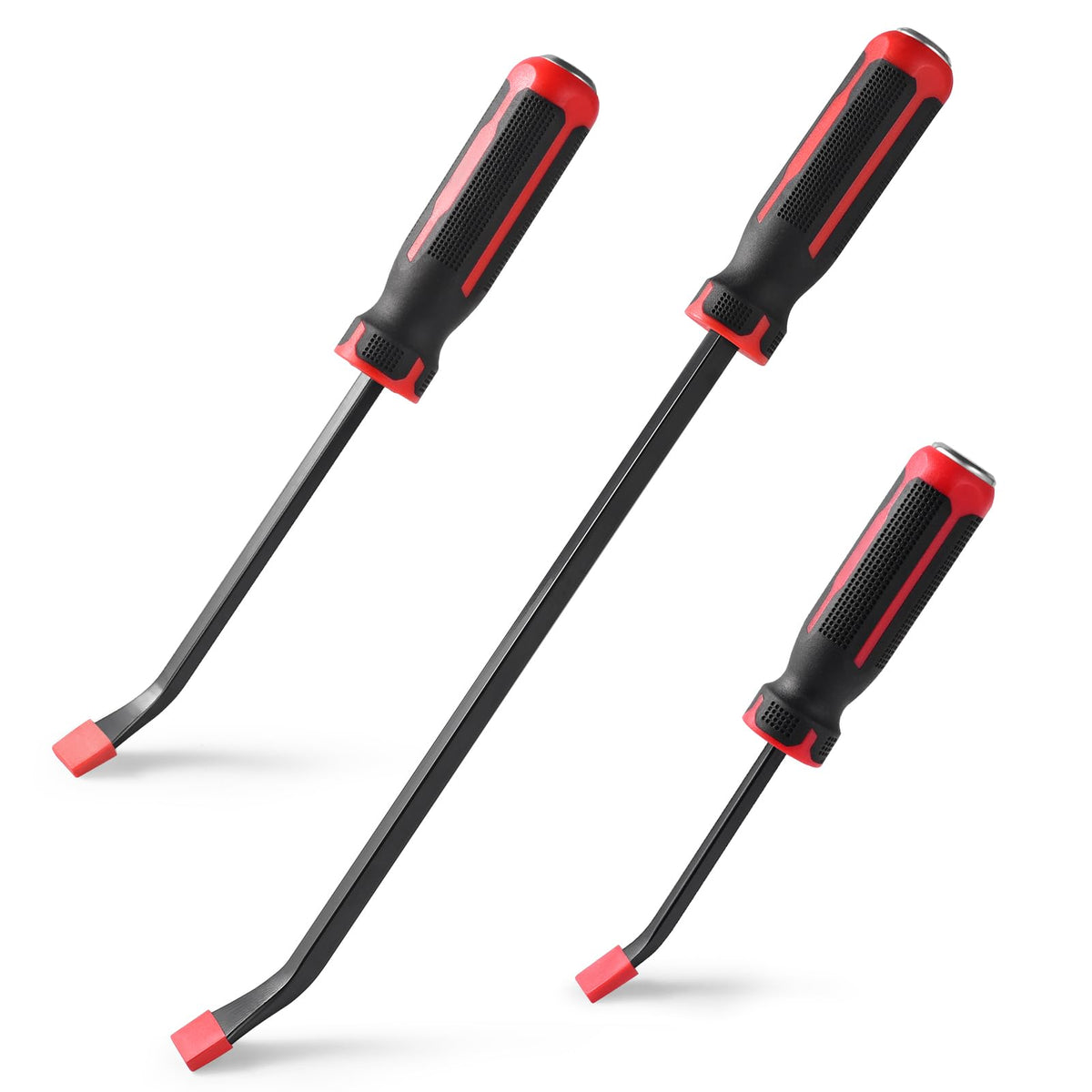 Wanlvkang pry bar set with ergonomic handles for comfortable gripping during prying tasks