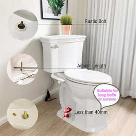 WANSHUNLMI red and white polka dot caps brighten bathrooms with a whimsical forest-inspired vibe.