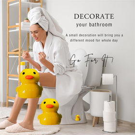 WANSHUNLMI yellow duck pair package for coordinated bathroom upgrade