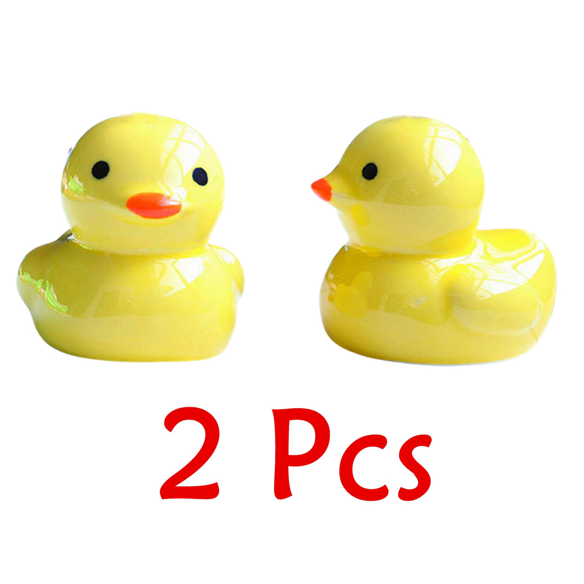 WANSHUNLMI yellow duck toilet bolt cap close-up shows glossy ceramic finish