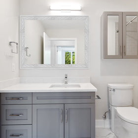 WAPANE border on ceiling edge creates a clean crown molding look.