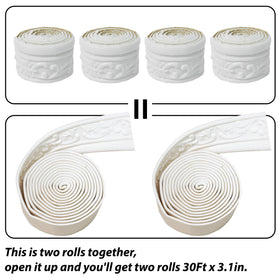 WAPANE waterproof foam border keeps surfaces clean and easy to wipe.