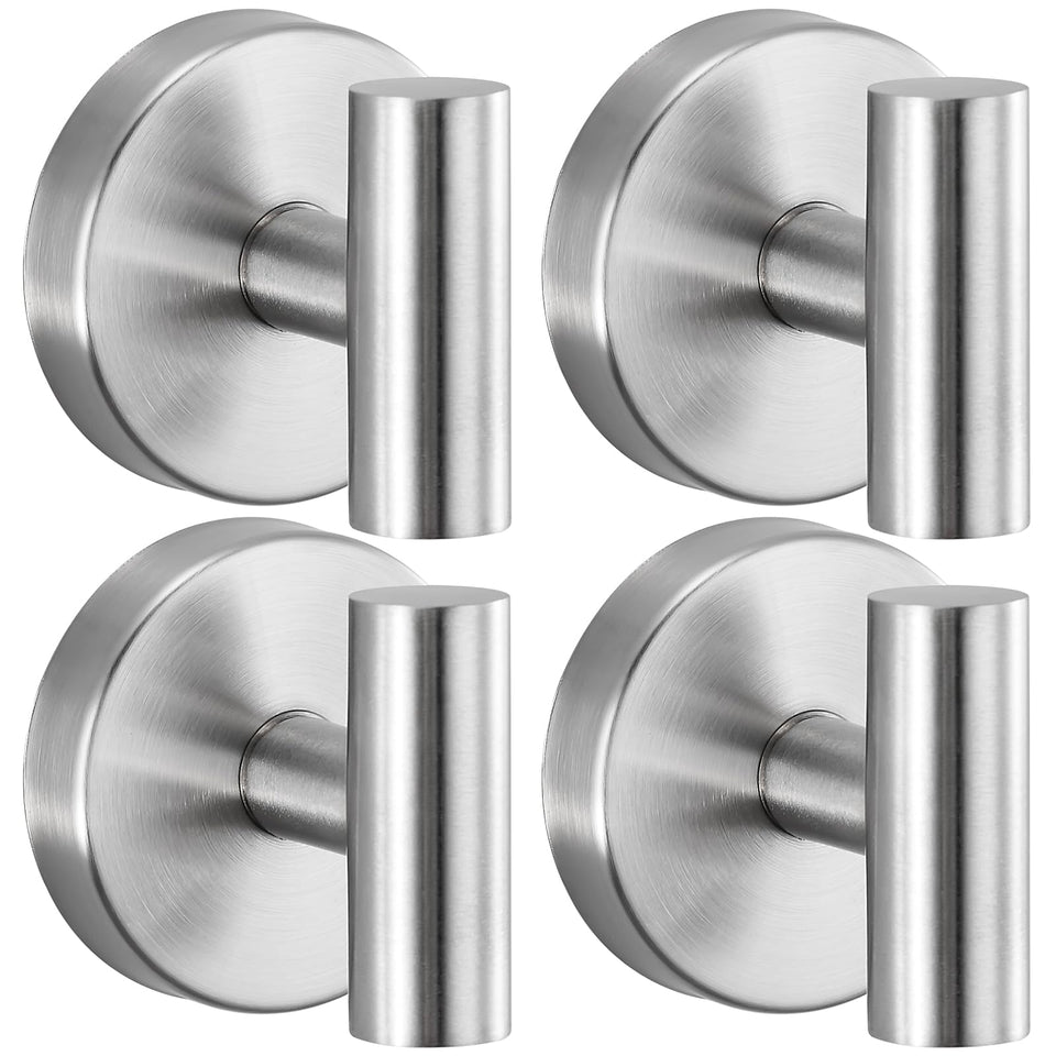 Warlve heavy-duty suction hook on glass shower door holding towels.