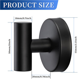 Warlve space-saving bathroom hook blending with modern decor.