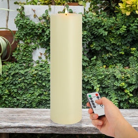 Warmhere 14x4 ivory outdoor candle tall for authentic porch ambiance