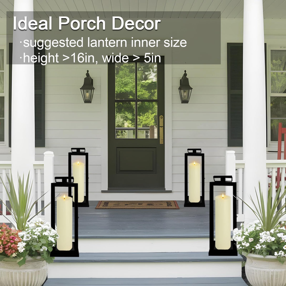 Warmhere battery-operated pillar candle for extended outdoor decor