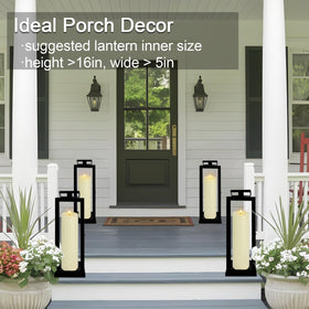 Warmhere battery-operated pillar candle for extended outdoor decor