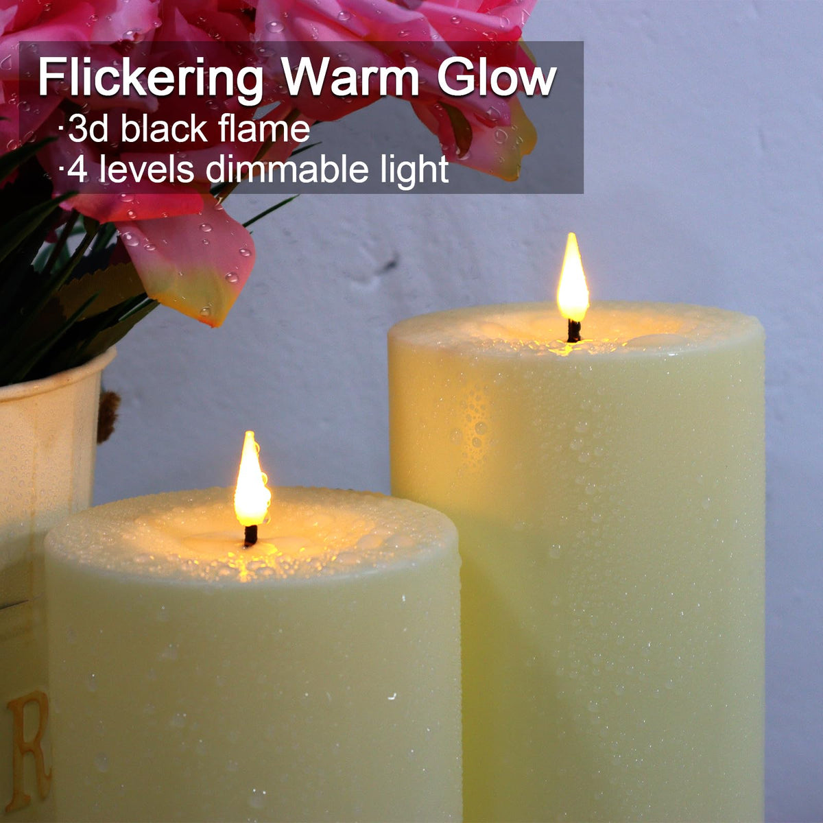 Warmhere remote control candle with timer for easy nighttime setup