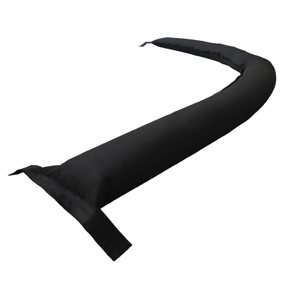 Warmoon 10ft flood barrier deployed at a doorway for rapid protection.