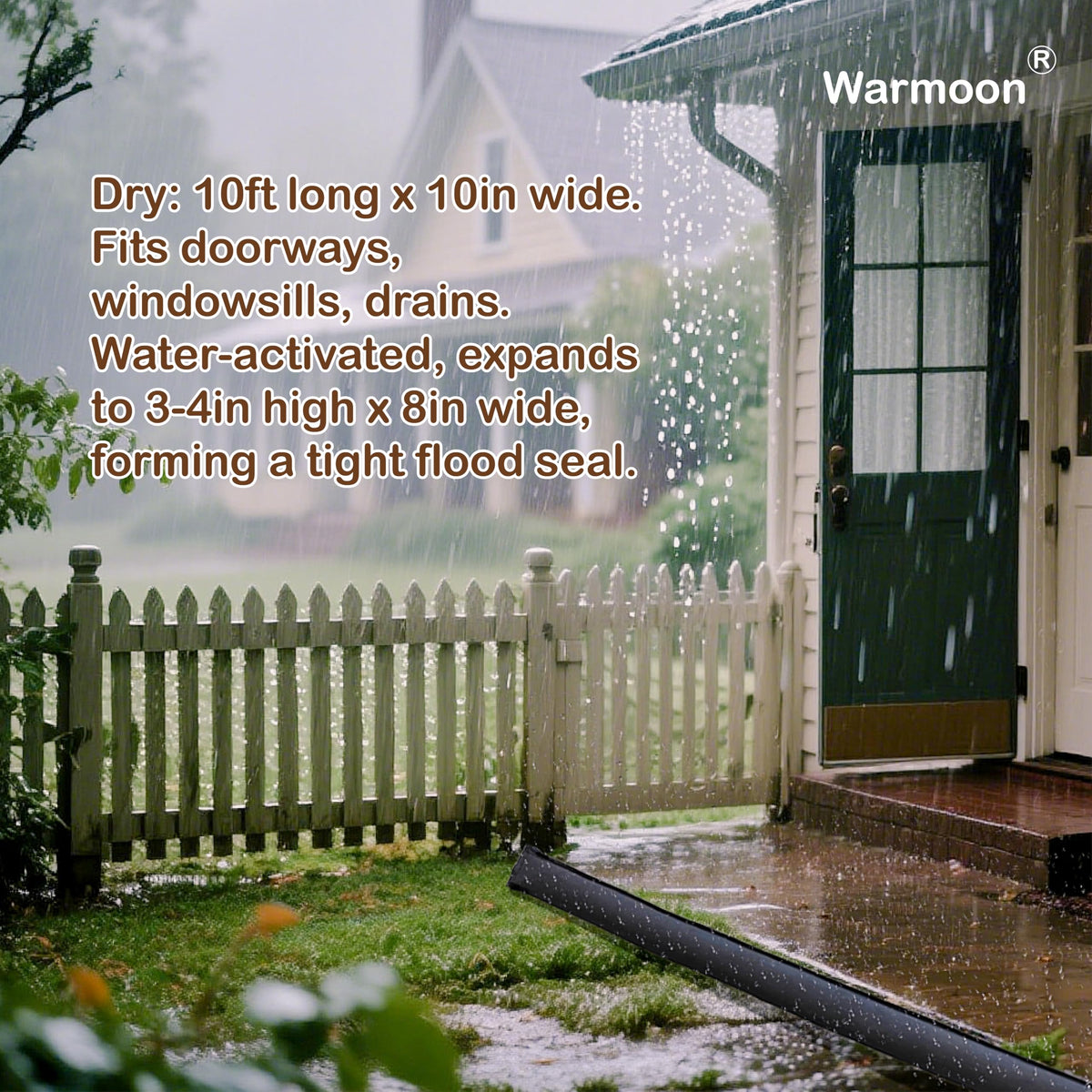 Warmoon barrier features durable nonwoven fabric for tear resistance.