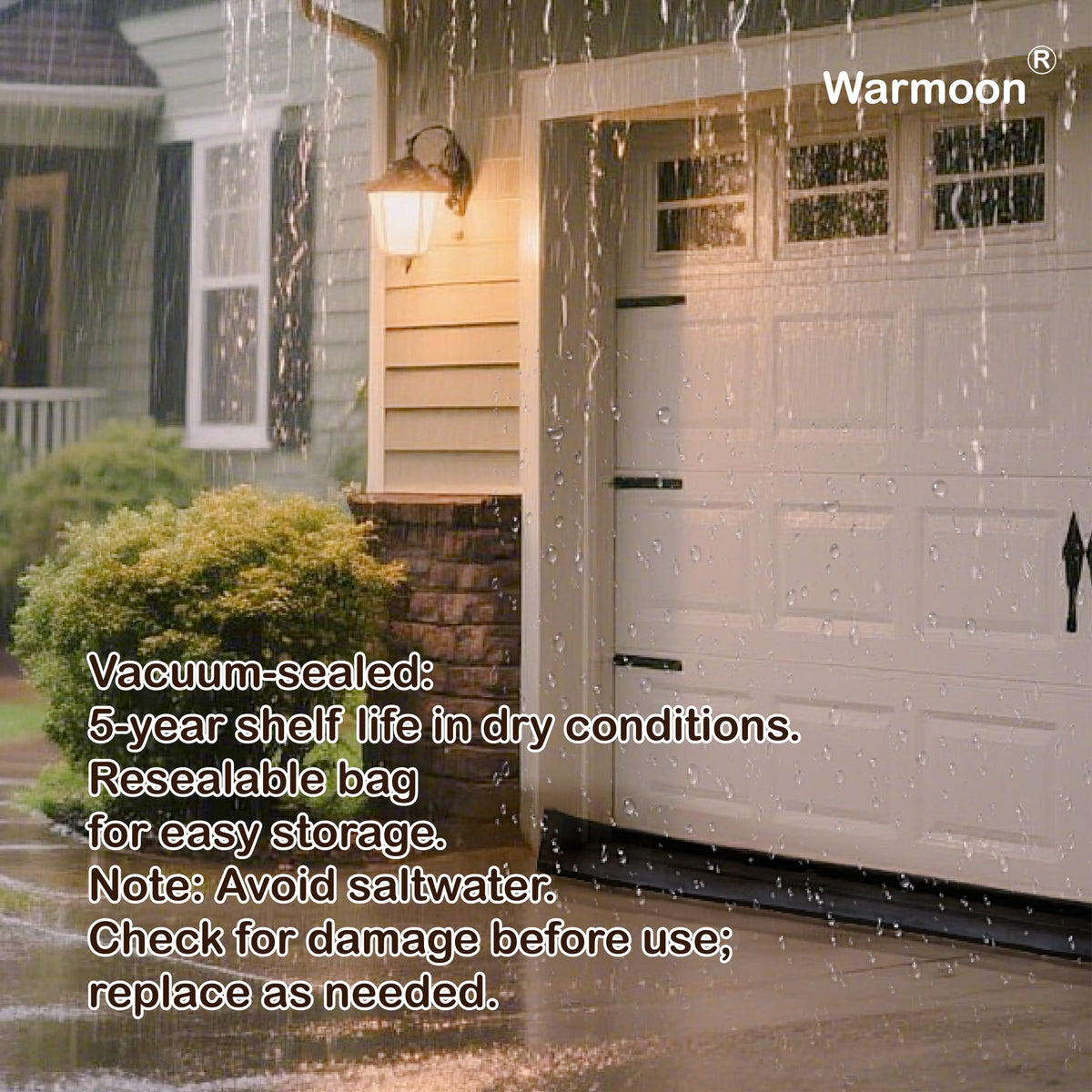 Warmoon barrier stored vacuum-sealed for five-year dry storage.