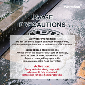 Warmoon barrier expands on activation, enabling fast, mess-free deployment.