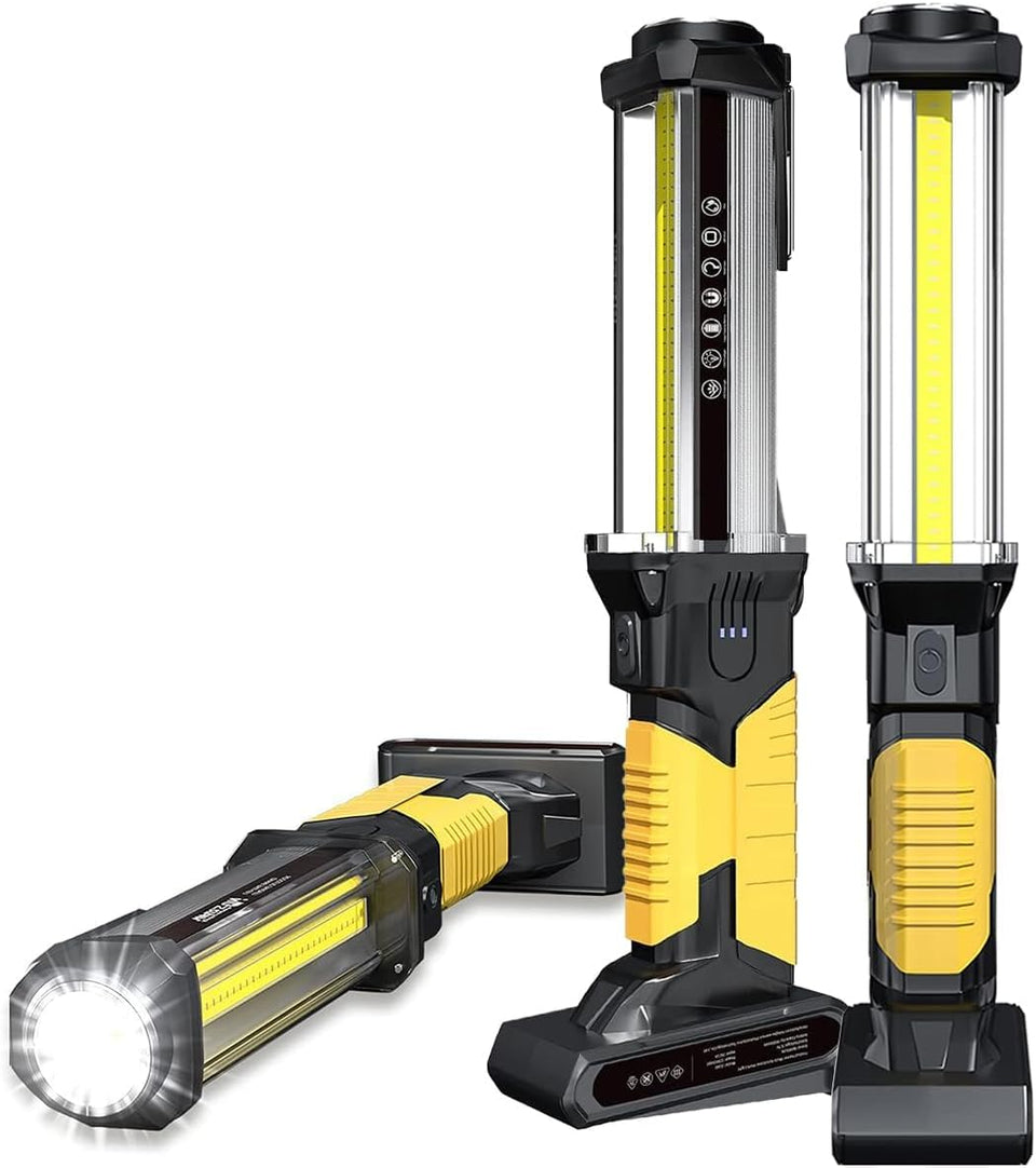 WARSUN DJ60 front view showing 1500lm brightness for precise garage tasks