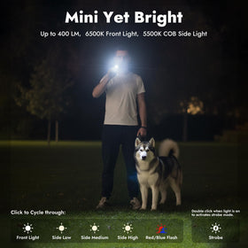 WARSUN T7PRO dual light source – versatile focus and close-range lighting.