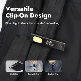 WARSUN T7PRO magnetic base – secure, hands-free lighting on metal surfaces.