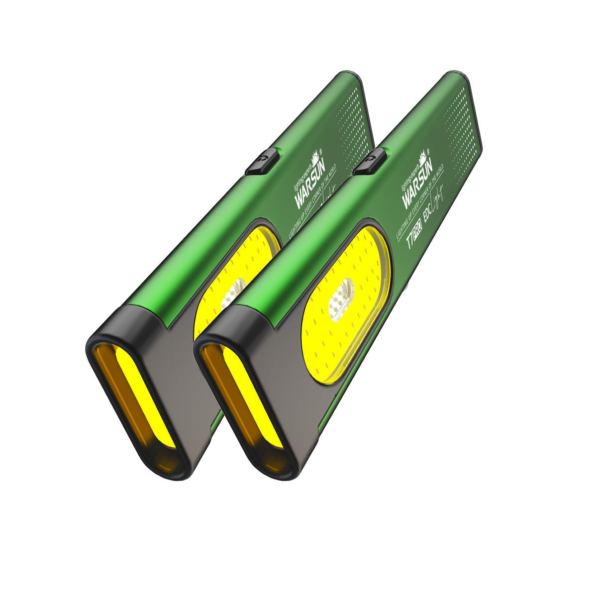 WARSUN T7PRO rechargeable EDC flashlight shows compact power for daily carry.