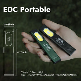 WARSUN T7PRO slim 024in profile – pocket-friendly light for on-the-go use.