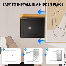 WASJOYE key lock door with pry resistant design