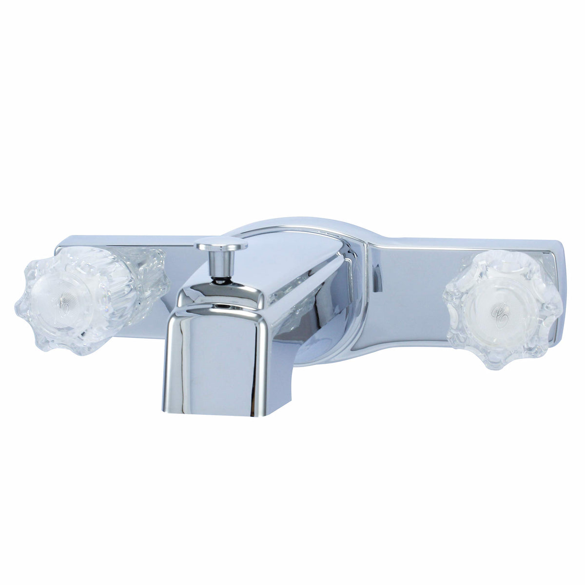 Wasserman WMF offset 8-inch tub spout with diverter, ideal for RV bathrooms.