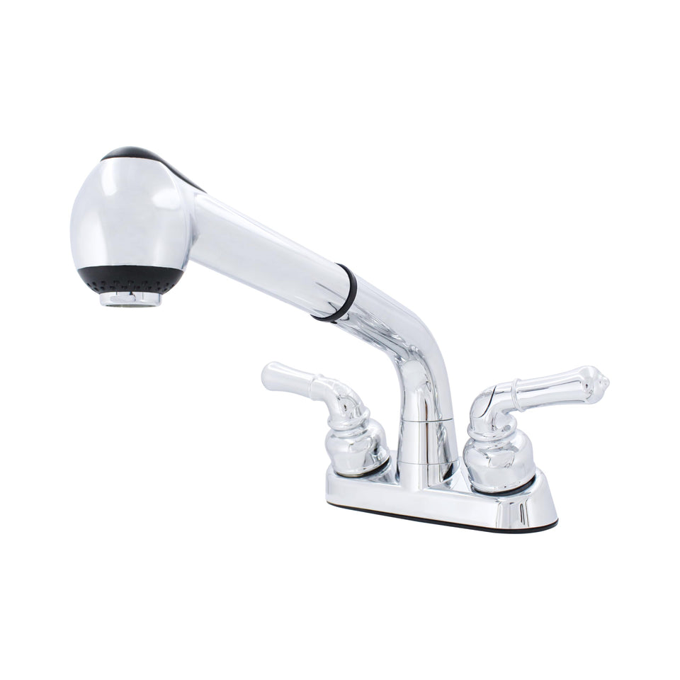 Wasserman WMF two-handle utility faucet with pull-out spray for laundry tasks