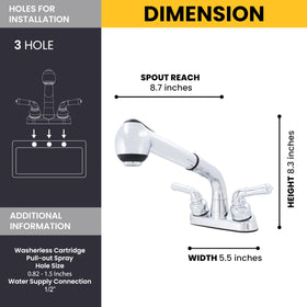 Wasserman WMF washerless cartridge for smooth operation in chrome