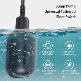 Wassermann auto-operation float switch safely controls pump without manual input