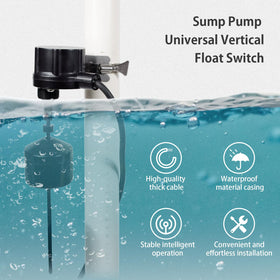 WASSERMANN automatic operation keeps the pump cycling with water level changes.