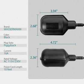 Wassermann IP68 waterproof float ball withstands humid basements and damp environments
