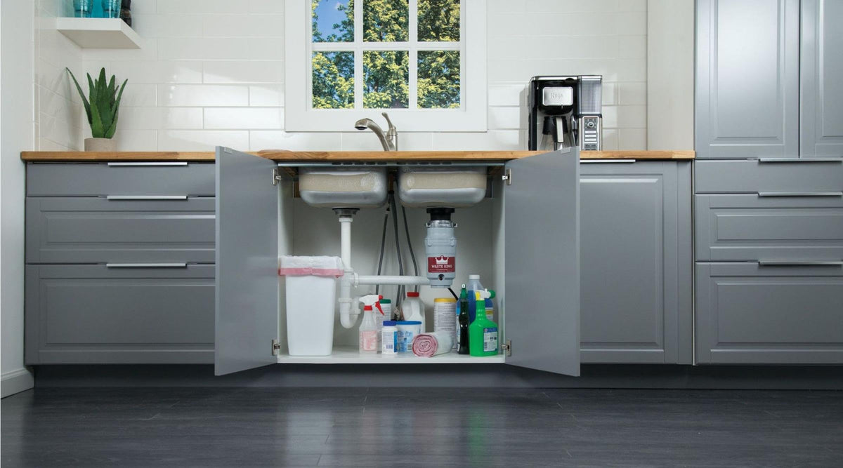 Waste King L-1001 removable splashguard for easy cleaning