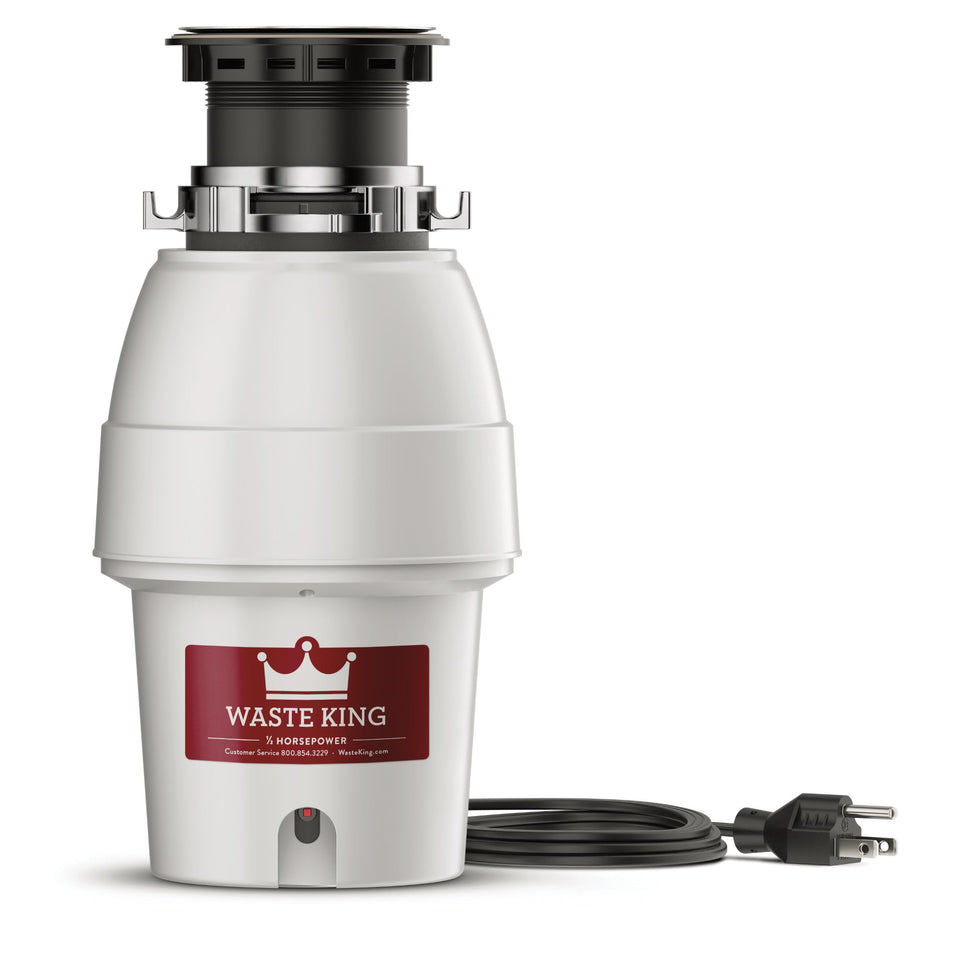 Waste King Legend 2600 motor powers robust grinding with fewer jams.